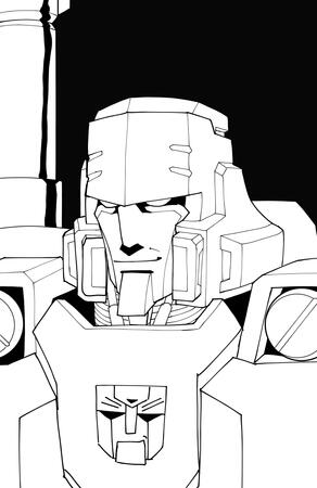MTMTE Megatron Portrait with cute smiling Autobot insignia